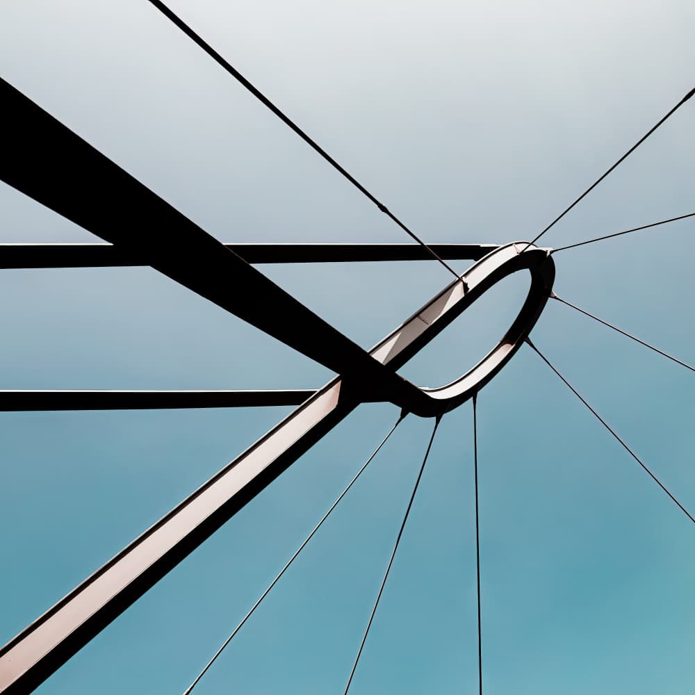 Modern Structure Lines by Bruno Flour — canvas wall art