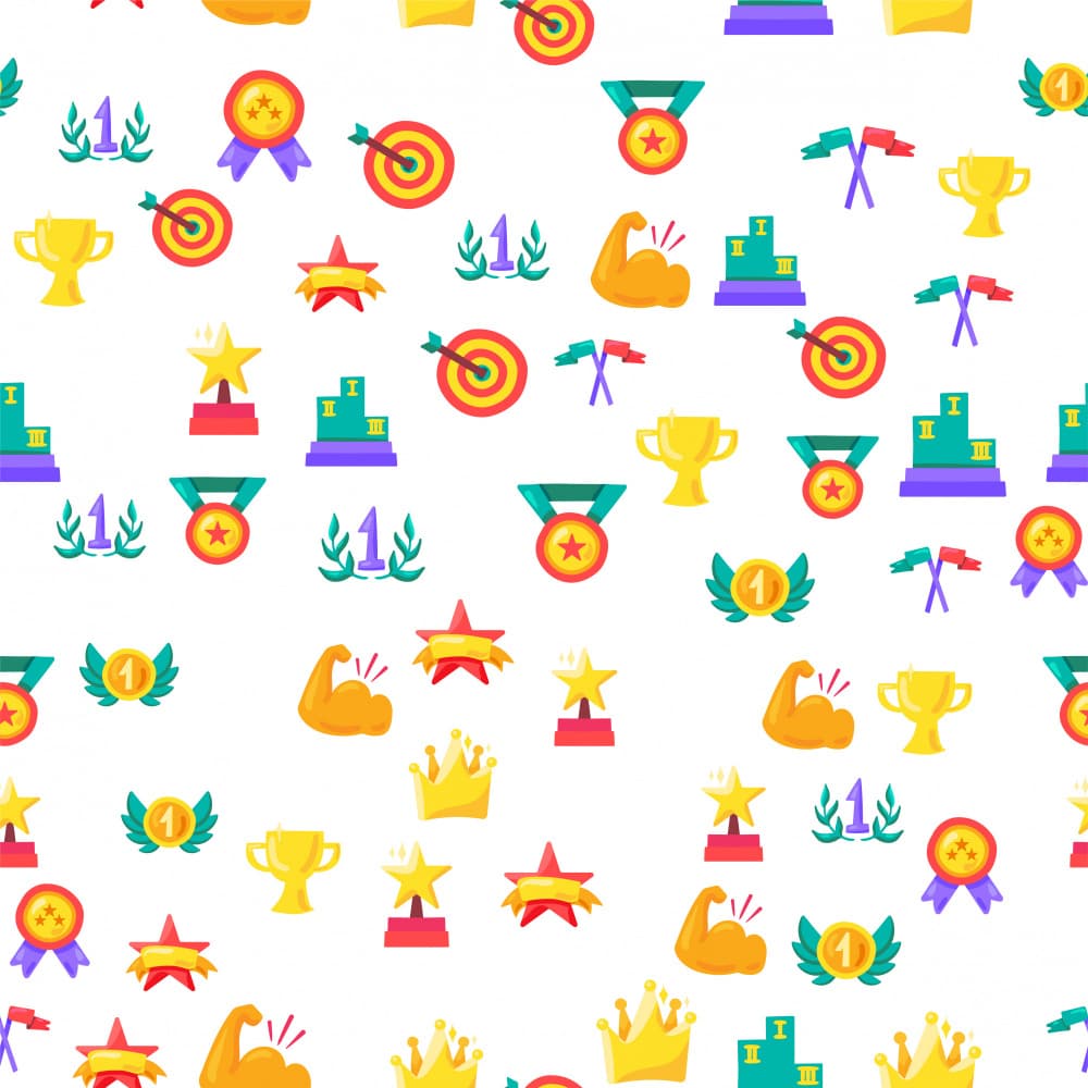 Awards Victory Pattern by Marika Barsrsind β canvas wall art