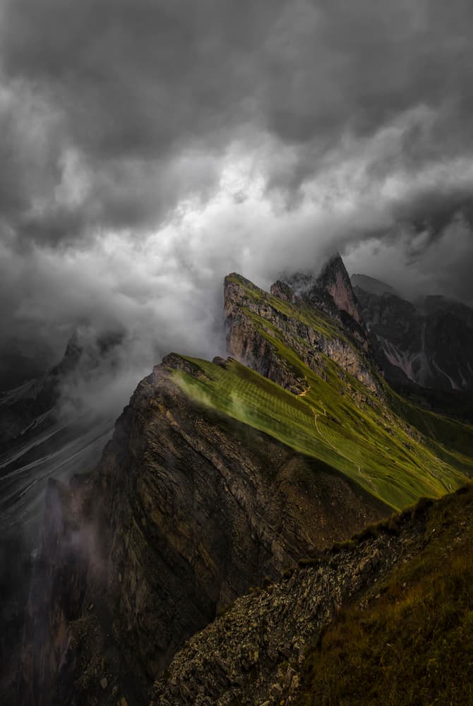 Dramatic Mountain Peaks by Larry Deng APA — canvas wall art