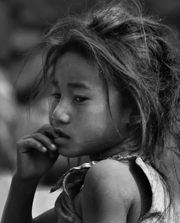 Pensive Young Girl by Yvette Depaepe — canvas wall art