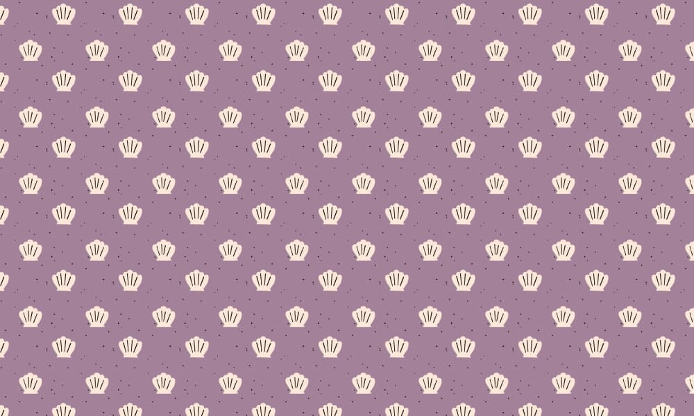 Soft Violet Shells by Maren Gross — canvas wall art