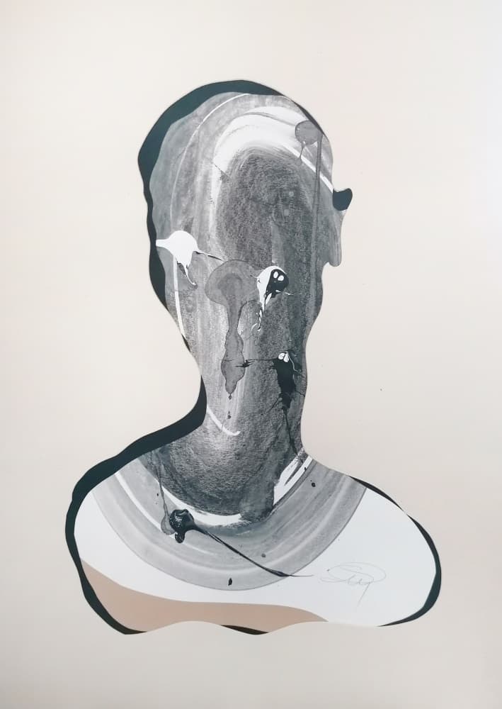 Pensive Fluid Form by Stefano Mazzolini — canvas wall art