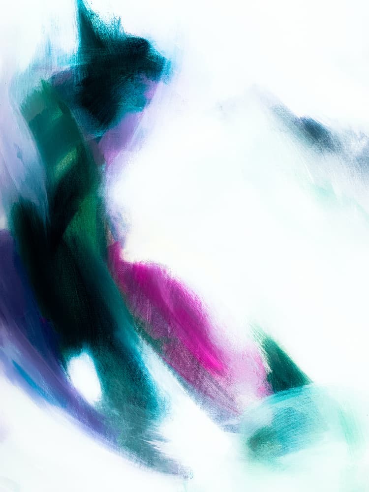 Vibrant Abstract Swirls by Ejaaz Haniff — canvas wall art
