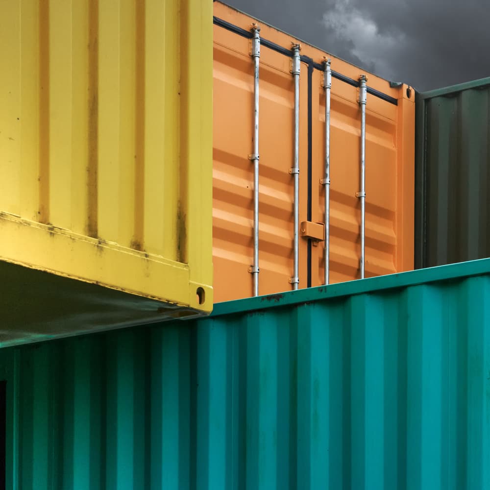 Vibrant Container Blocks by Luc Vangindertael (laGrange) — canvas wall art