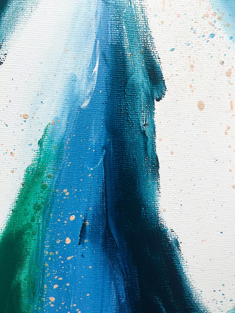 Abstract Ocean Flow by Ejaaz Haniff — canvas wall art
