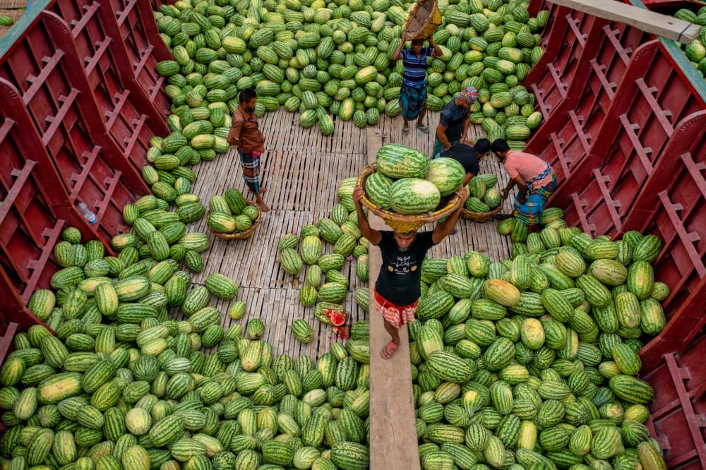 Watermelon Market Abundance by Azim Khan Ronnie — canvas wall art