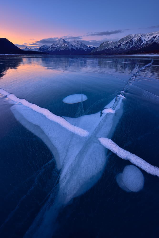 Frozen Lake Ice Patterns by Mei Xu — canvas wall art