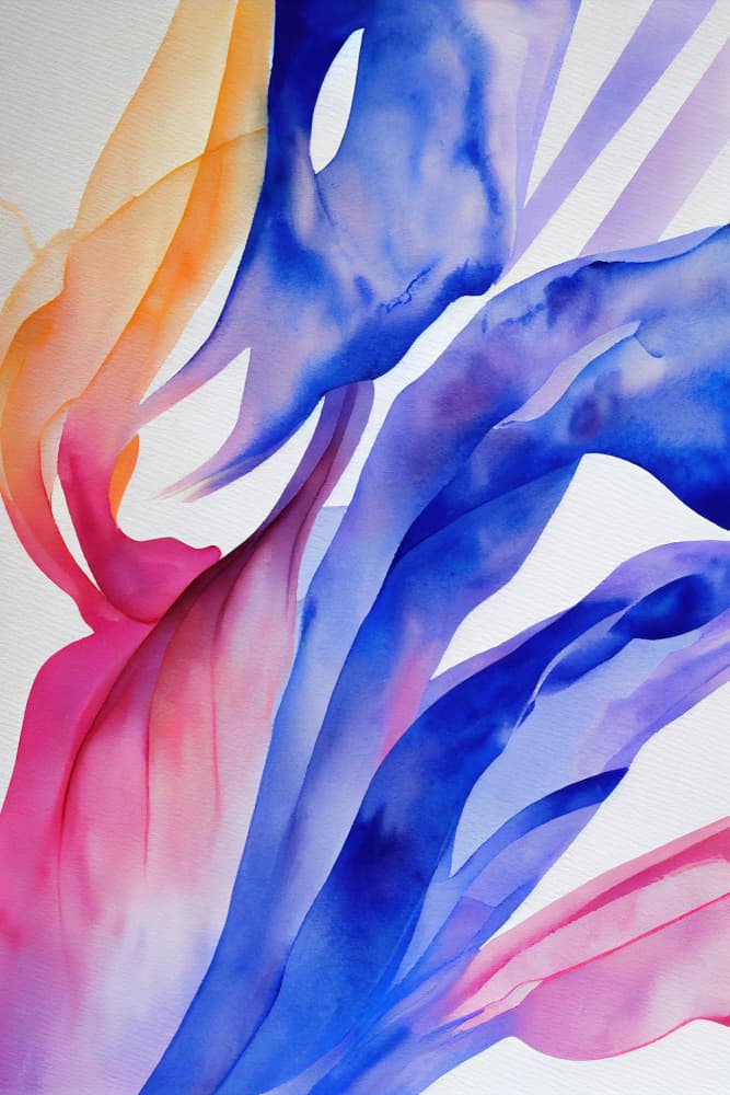 Colorful Abstract Flow by Mauro — canvas wall art