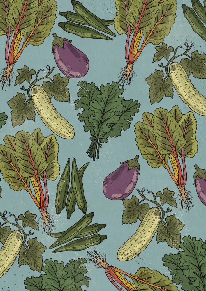 Fresh Garden Vegetables by Nicholas — canvas wall art