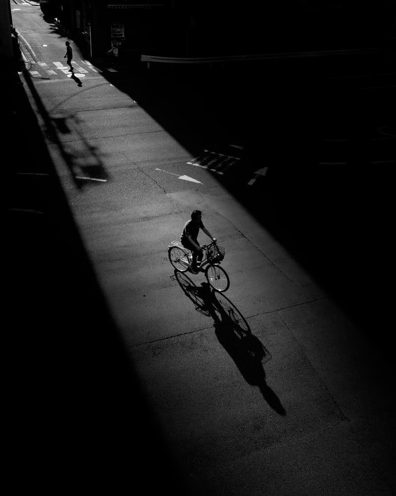 Cyclist in Sunlight by Yasuhiro Takachi — canvas wall art