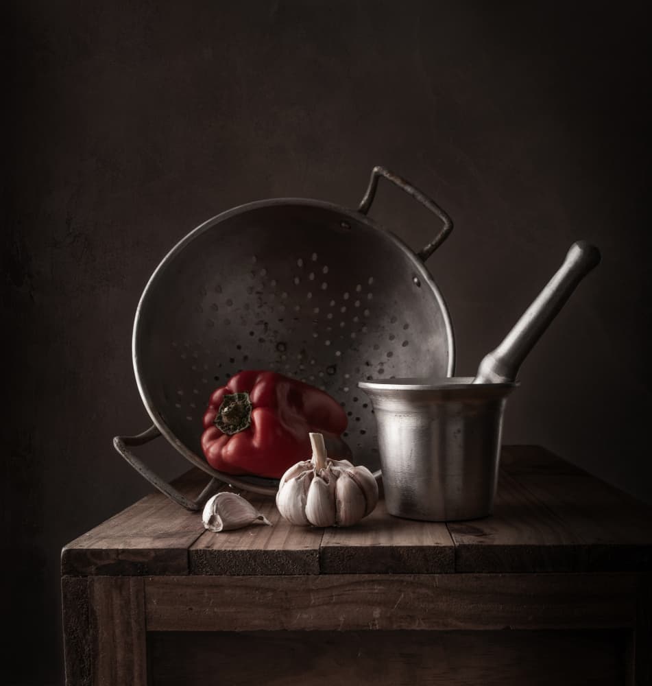 Rustic Kitchen Still Life by Margareth Perfoncio — canvas wall art