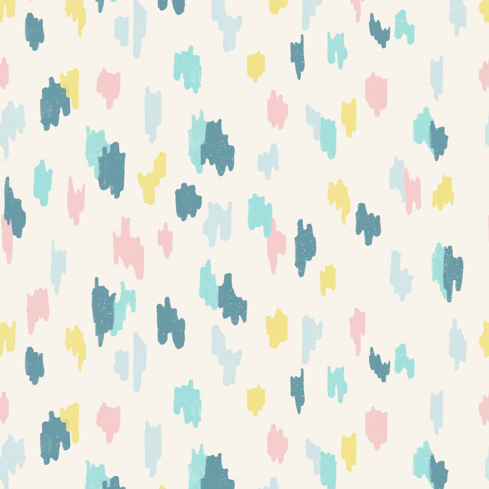 Scattered Pastel Strokes by Florent Bodart — canvas wall art