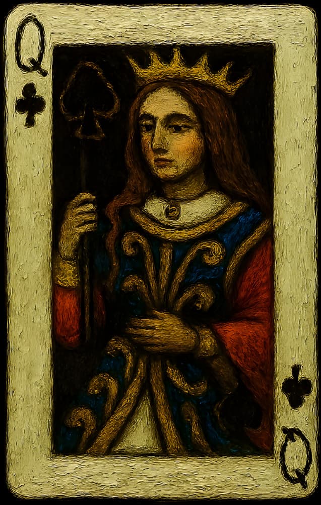 Regal Queen Spades by HUGO — canvas wall art