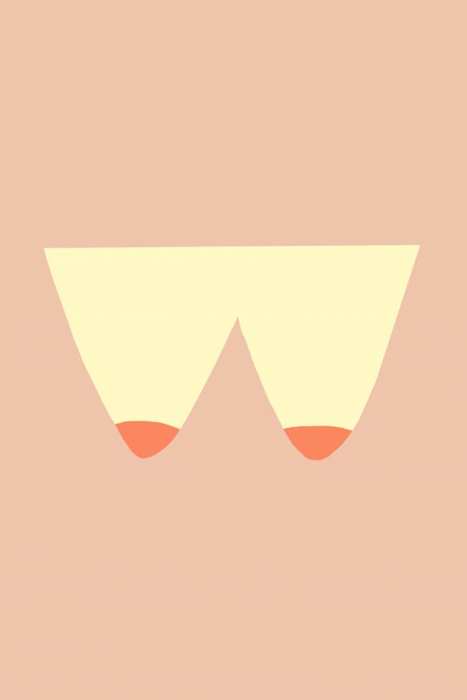 Minimalist Female Form by Maren Gross — canvas wall art