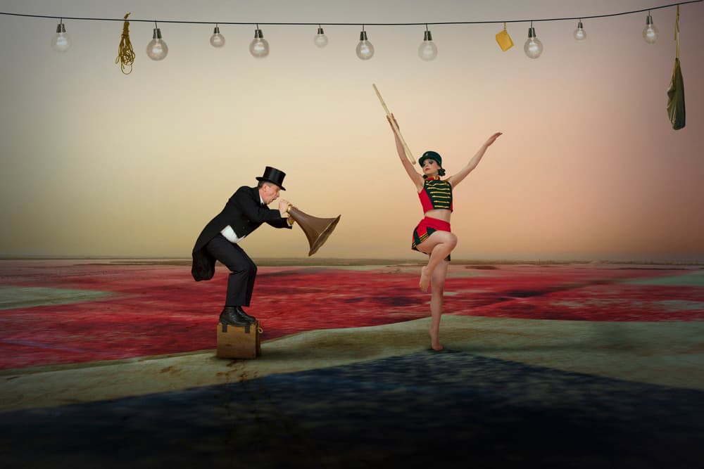 Theatrical Circus Performance by Christine von Diepenbroek — canvas wall art