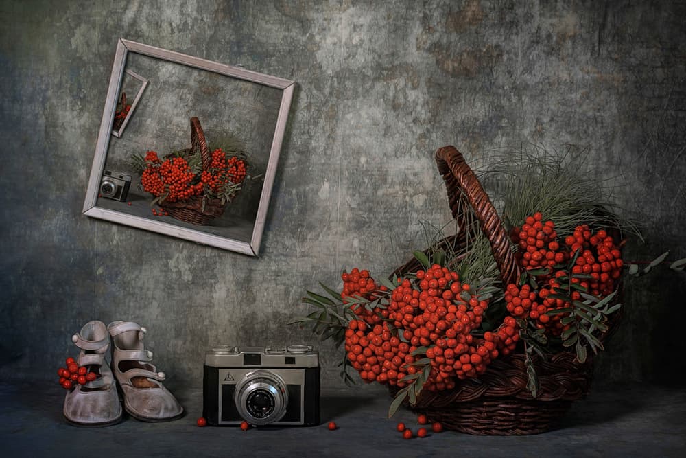 Vintage Autumn Still Life by Lydia Jacobs — canvas wall art
