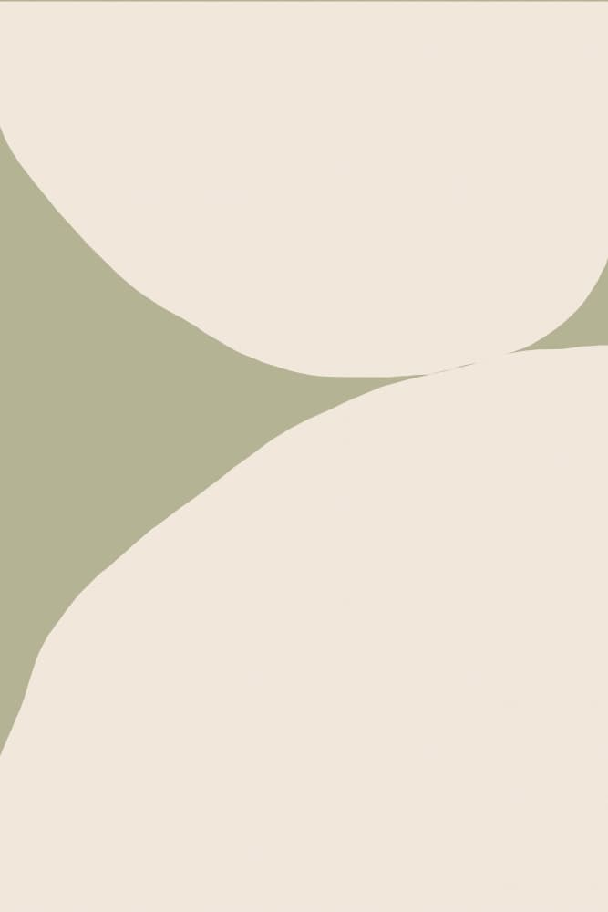 Soft Sage Abstract Shapes by Treechild — canvas wall art