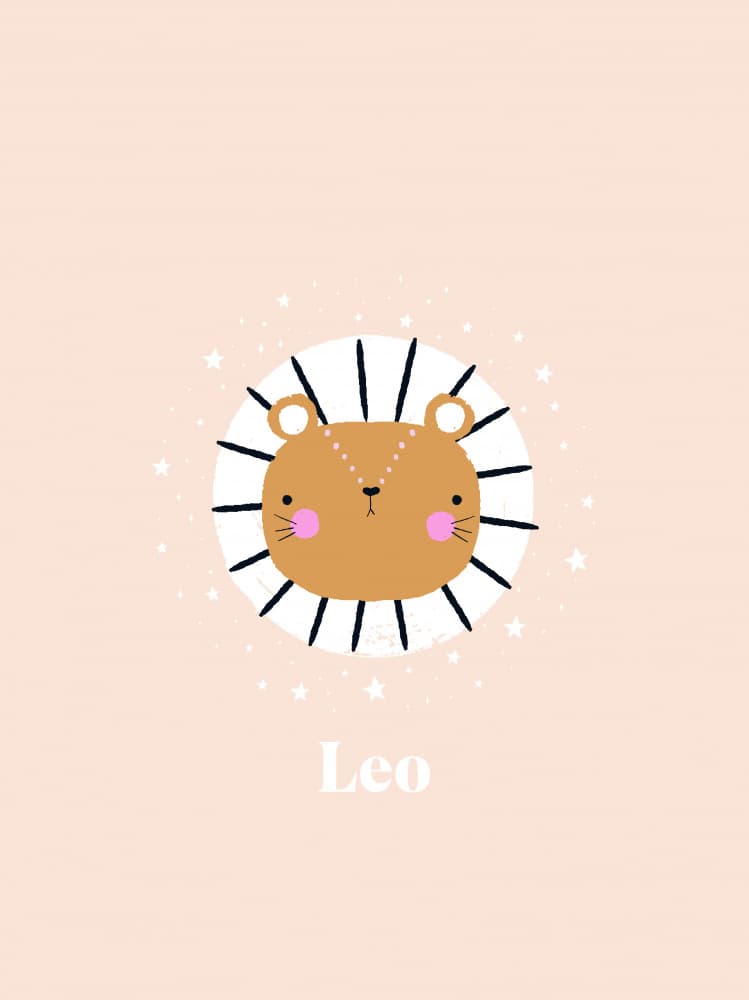 Cute Leo Lion by Aislinn Simmonds — canvas wall art