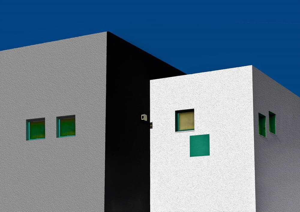 Modern Building Shapes by Arnon Orbach — canvas wall art