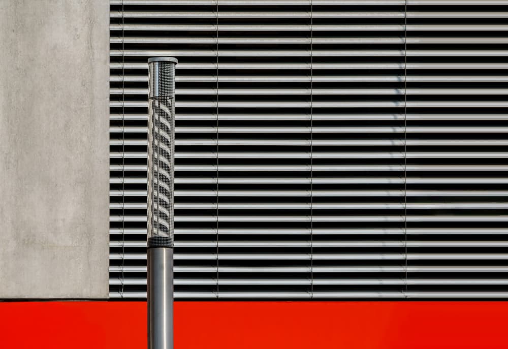 Reflected Stripes Red Base by Stephan Rückert — canvas wall art