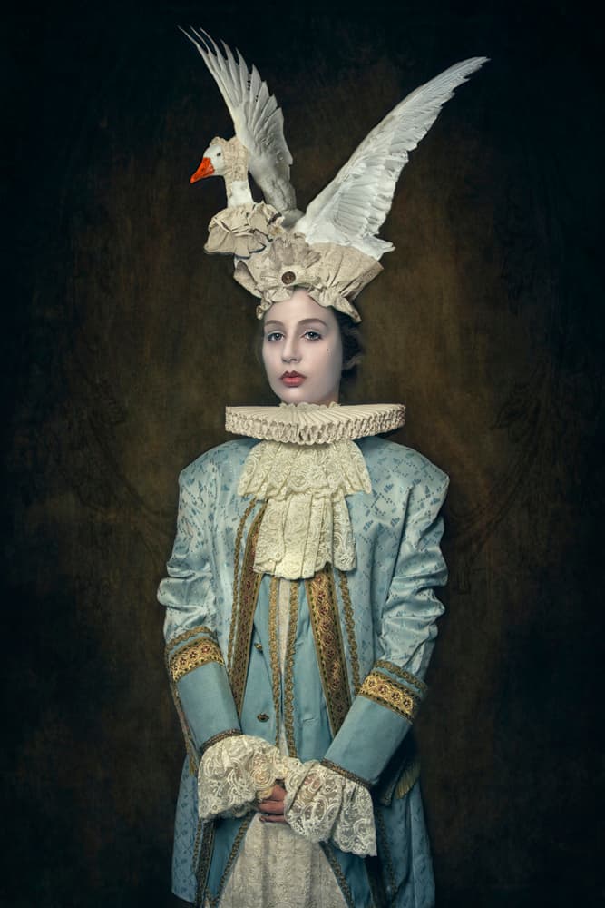 Surreal Period Portrait by Carola Kayen-Mouthaan — canvas wall art
