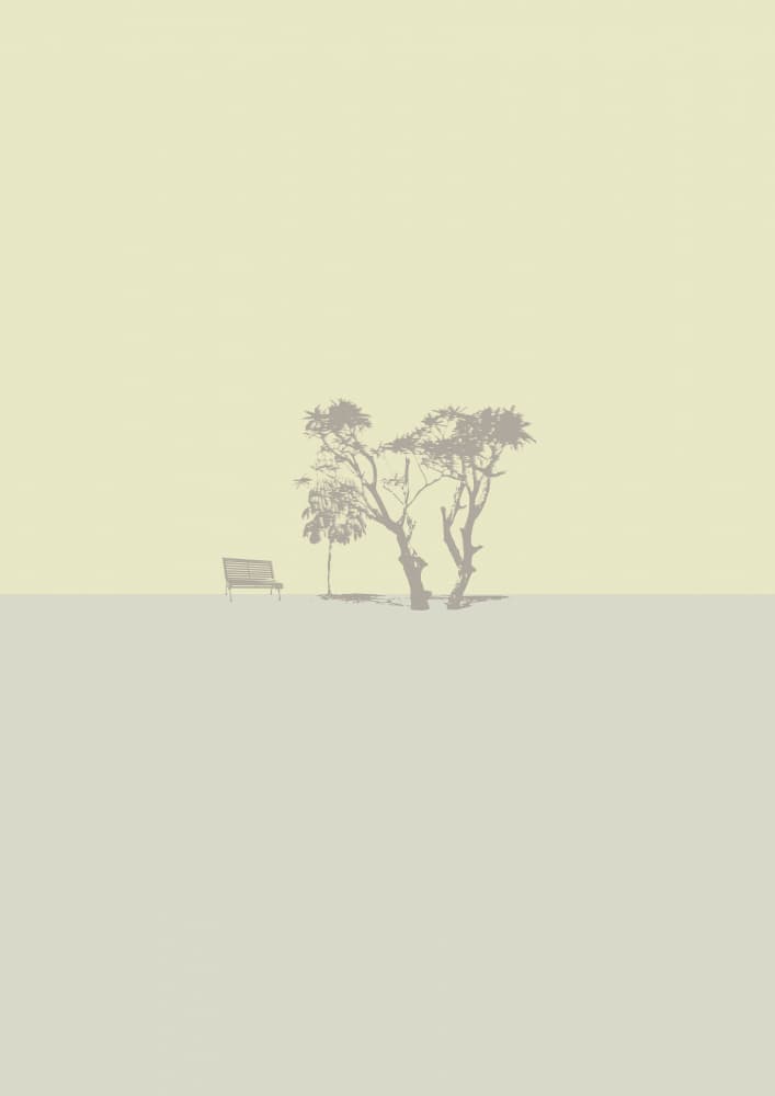 Quiet Park Solitude by Layla Oz — canvas wall art