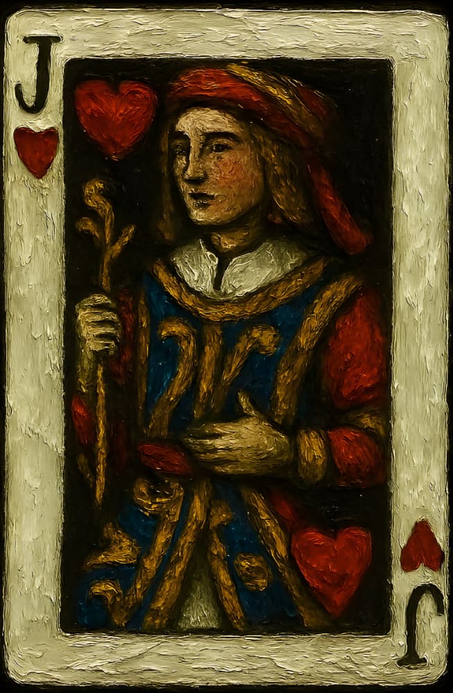 Jack of Hearts by HUGO — canvas wall art