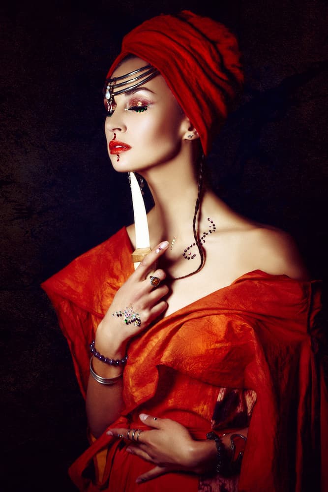 Exotic Dagger Portrait by Ruslan Bolgov — canvas wall art