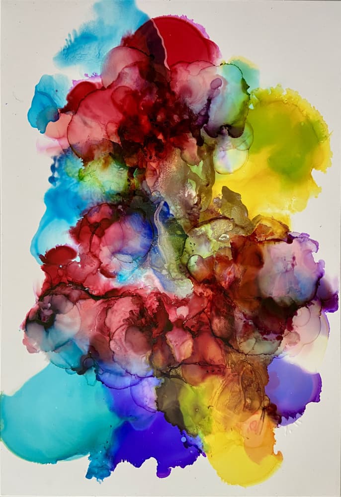 Vibrant Abstract Flow by Irene Chua — canvas wall art