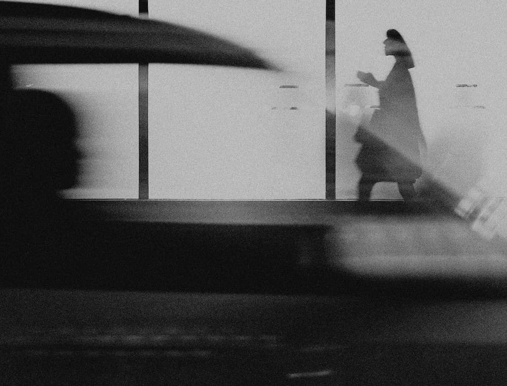 Urban Silhouettes in Motion by Jian Wang — canvas wall art