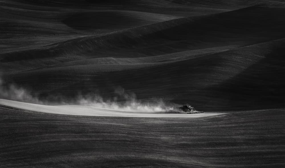Dust Over Rolling Fields by James Lu — canvas wall art