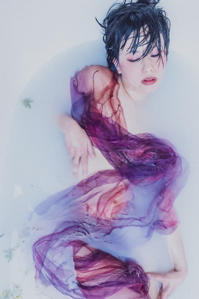 Ethereal Milk Bath by Kurosaki Sangan — canvas wall art