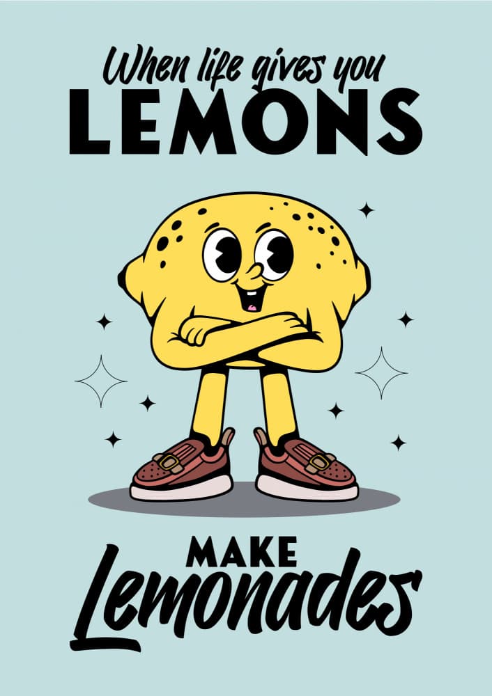 Lemon by Alina Shulhouskaya — canvas wall art