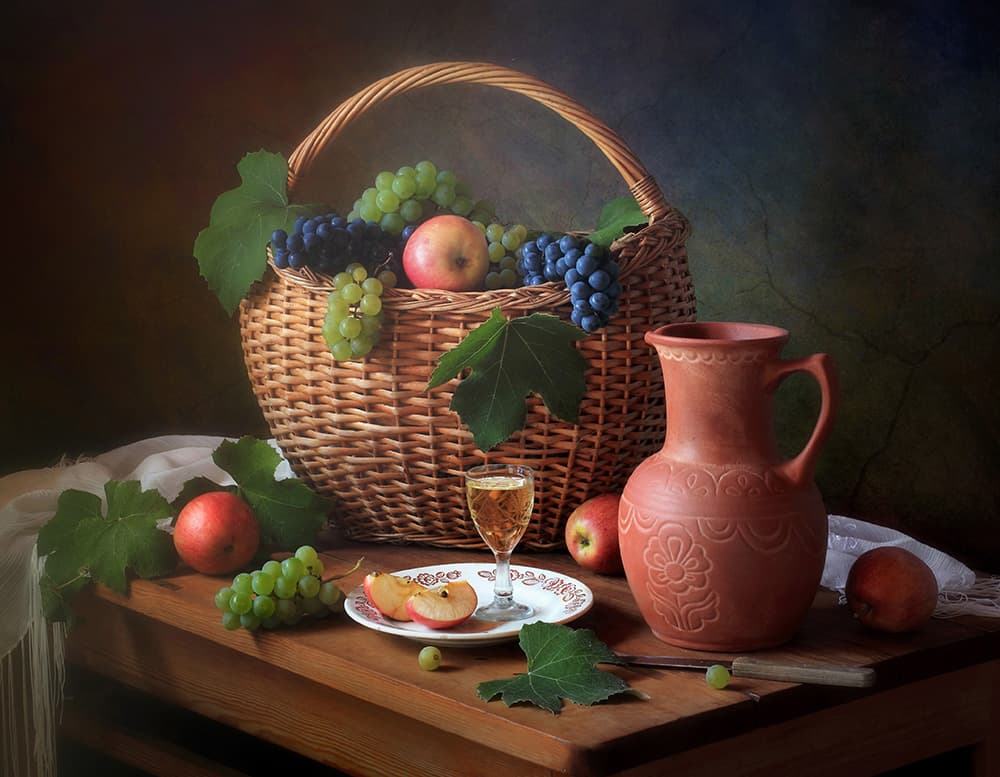 Rustic Harvest Still Life by Tatyana Skorokhod — canvas wall art
