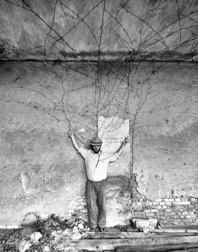 Man Entangled Vines by Carlo Ferrara — canvas wall art