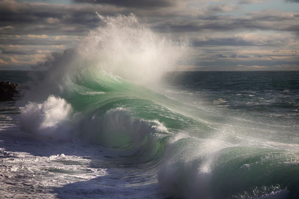 Crashing Emerald Wave by Paolo Bolla — canvas wall art