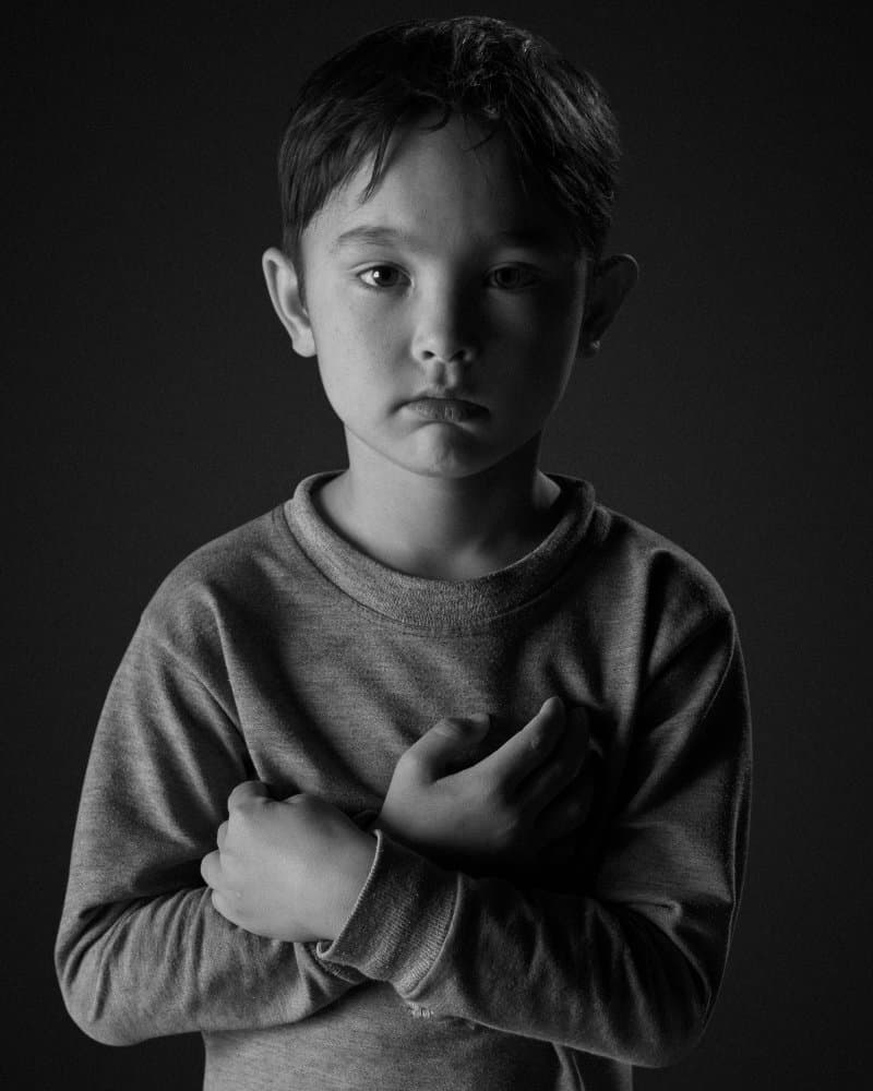 Thoughtful Boy by Amir Heydari — canvas wall art