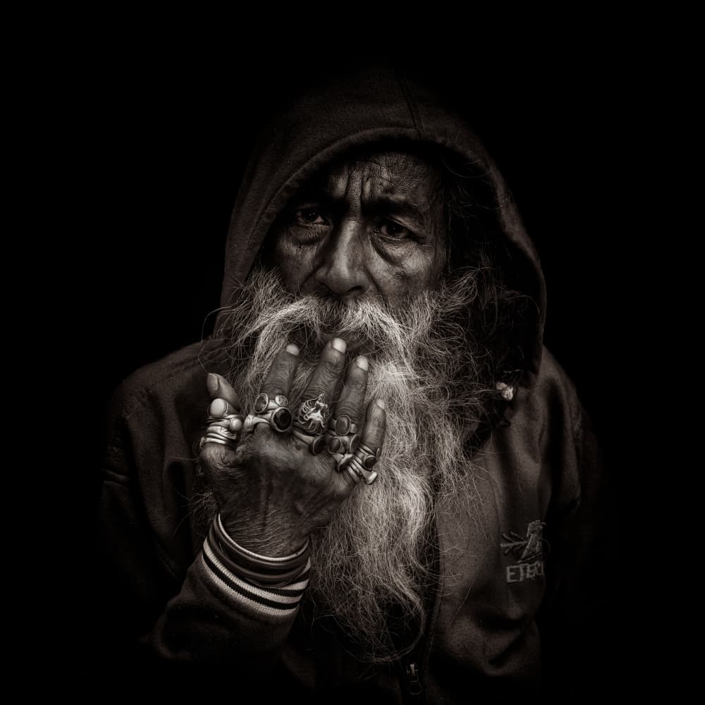 Hooded Elder Rings by Som Prasad — canvas wall art