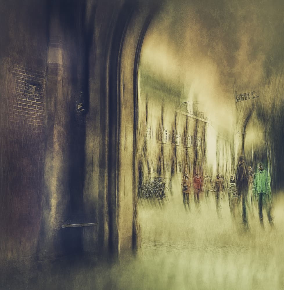 Mysterious Urban Archway by Jan van der Linden — canvas wall art