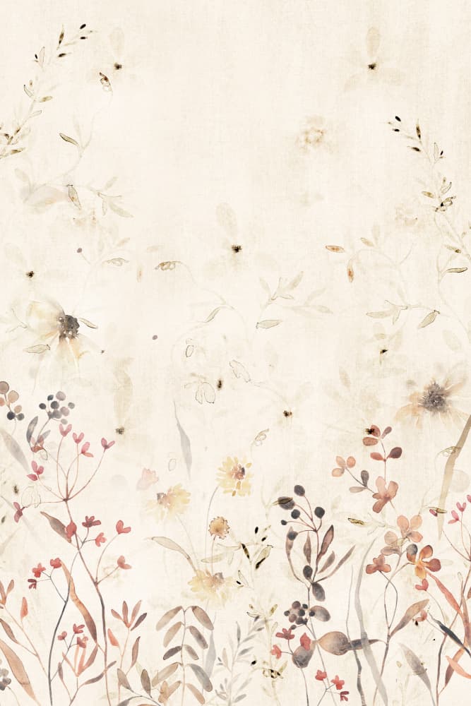 Gentle Wildflower Meadow by Lovorka Pavic — canvas wall art