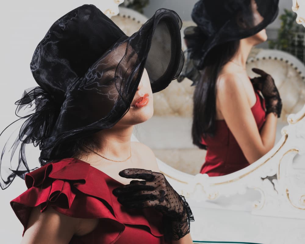 Glamorous Hat Reflection by Masayuki Kato — canvas wall art