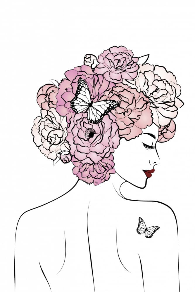 Elegant Floral Beauty by Martina — canvas wall art