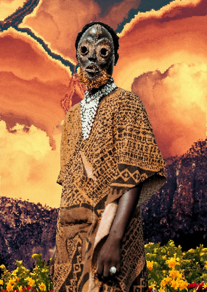 Mysterious Masked Figure by CosmoZach — canvas wall art
