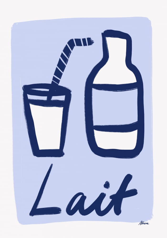Lait by Athene Fritsch — canvas wall art