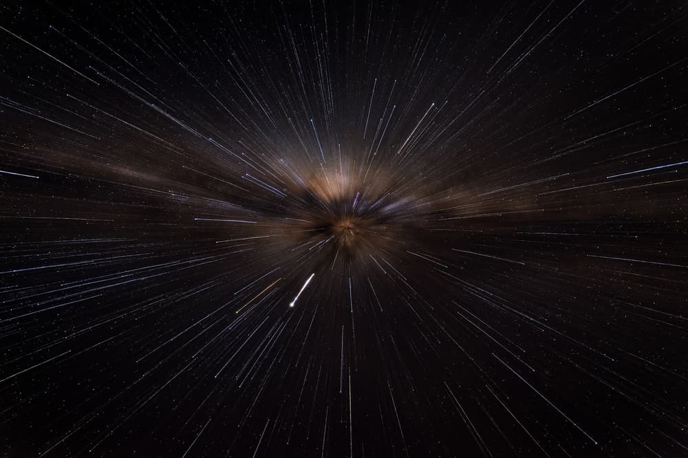 Warp Speed Stars by Carlos Guevara Vivanco — canvas wall art