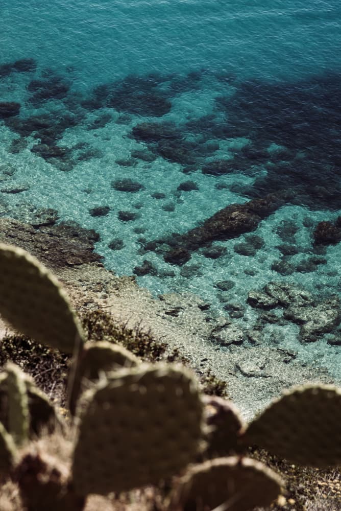 Turquoise Coastal View by Photolovers — canvas wall art