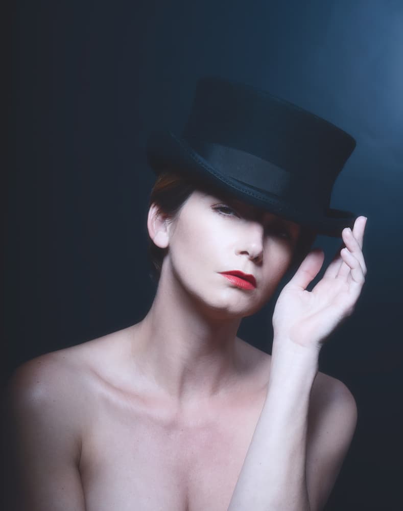 Mysterious Top Hat Portrait by Colin Dixon — canvas wall art