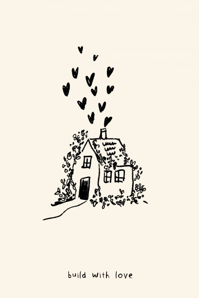 Whimsical Home Love by Treechild — canvas wall art