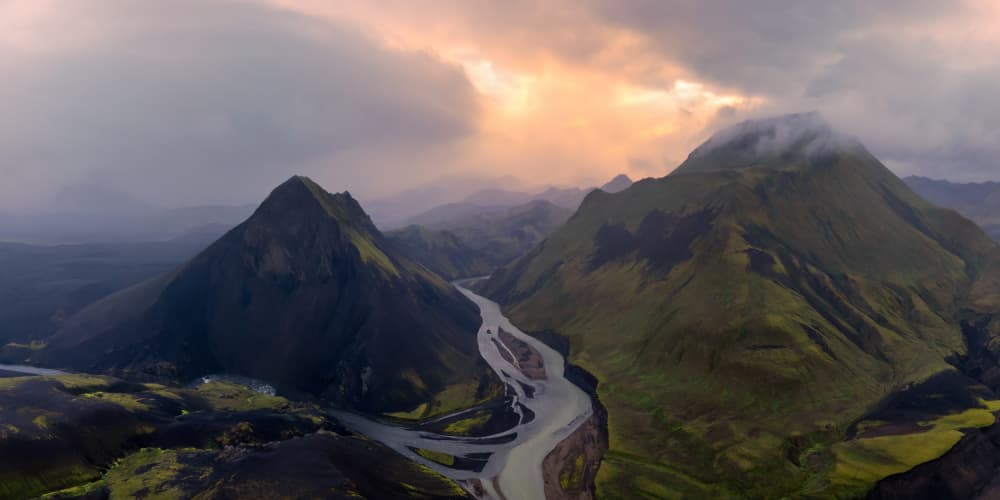 Majestic Icelandic Valley by James Bian — canvas wall art
