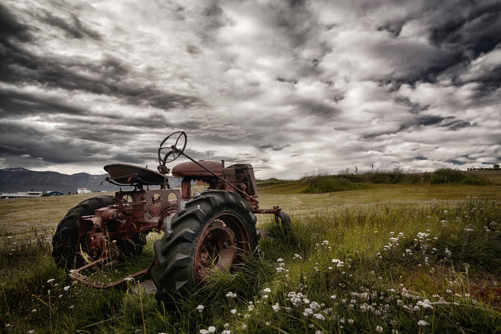 Weathered Farm Tractor by Þorsteinn H. Ingibergsson — canvas wall art